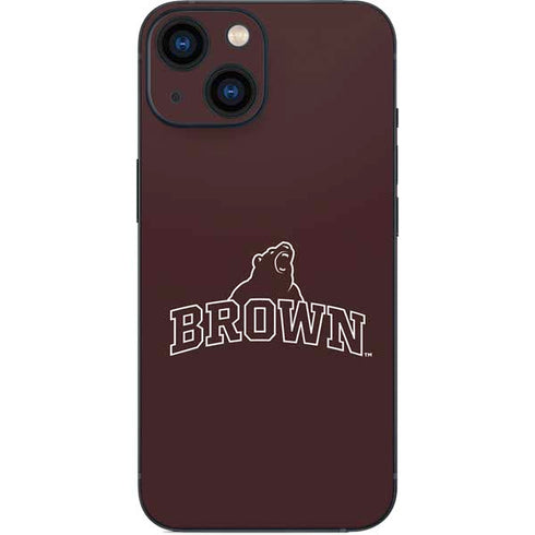 Brown University Outlined iPhone 13 Mini Skin
