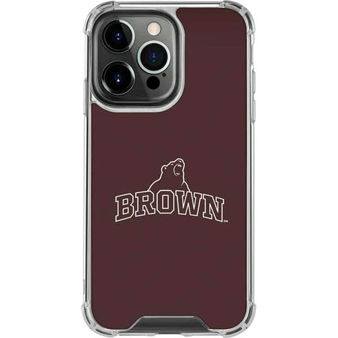 Brown University Outlined iPhone 13 Pro Clear Case