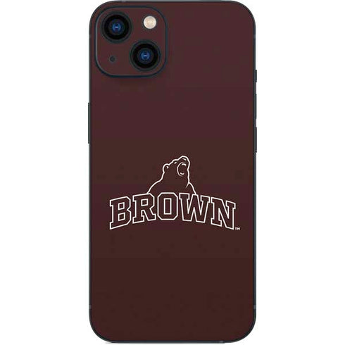 Brown University Outlined iPhone 15 Plus Skin