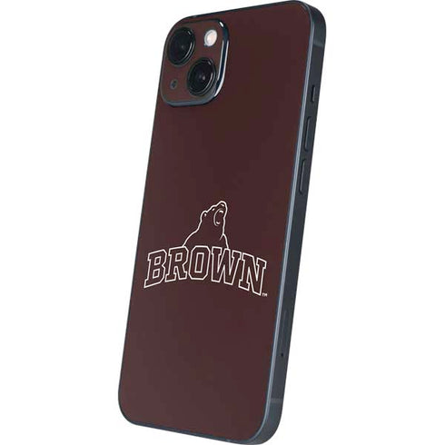 Brown University Outlined iPhone 15 Plus Skin