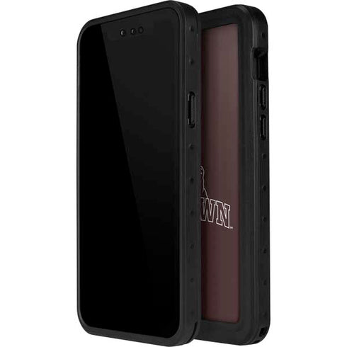Brown University Outlined iPhone 14 Pro Max Waterproof Case