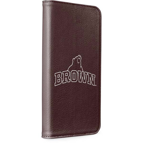 Brown University Outlined iPhone 15 Plus Folio Case