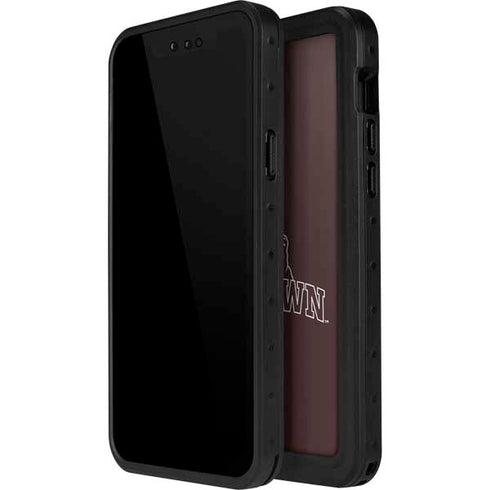 Brown University Outlined iPhone 15 Waterproof Case