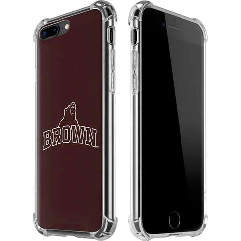 Brown University Outlined iPhone 7/8 Plus Clear Case