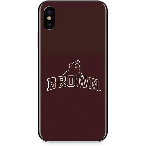 Brown University Outlined iPhone X Skin