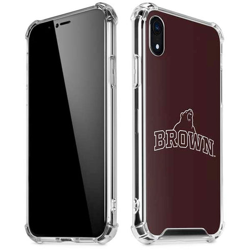 Brown University Outlined iPhone XR Clear Case