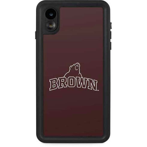 Brown University Outlined iPhone XR Waterproof Case