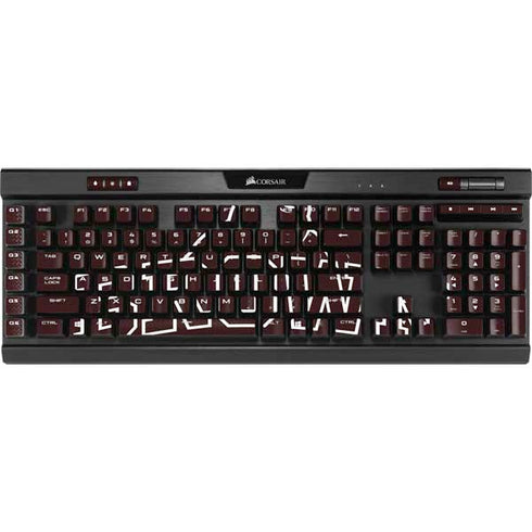 Brown University Outlined K95 RGB PLATINUM Mechanical Gaming Keyboard Skin