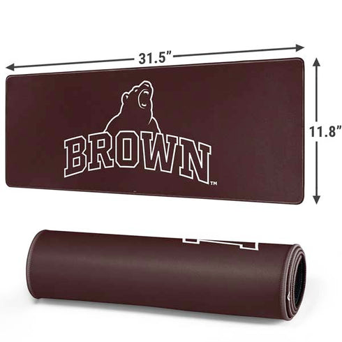 Brown University Outlined Gaming Mouse Pad