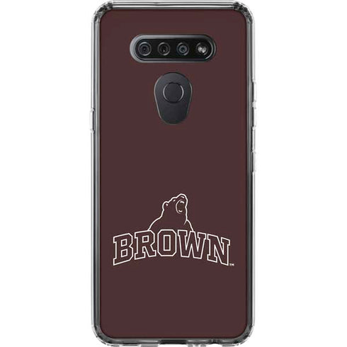Brown University Outlined LG K51/Q51 Clear Case