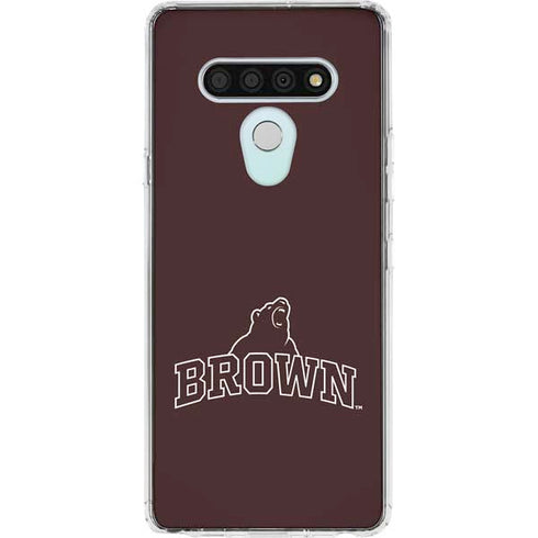 Brown University Outlined LG Stylo 6 Clear Case