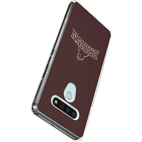Brown University Outlined LG Stylo 6 Clear Case