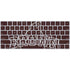 Brown University Outlined Magic Keyboard Skin