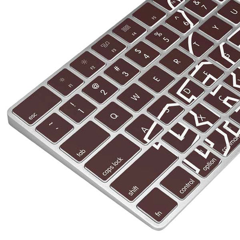 Brown University Outlined Magic Keyboard Skin