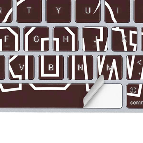 Brown University Outlined Magic Keyboard Skin