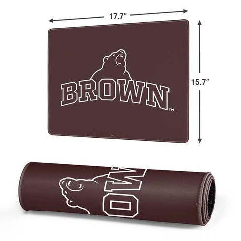 Brown University Outlined Gaming Mouse Pad