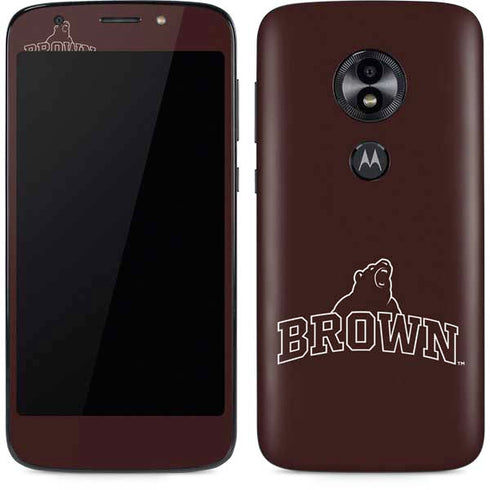 Brown University Outlined Moto E5 Play Skin
