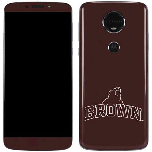 Brown University Outlined Moto E5 Plus Skin