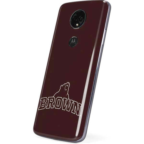 Brown University Outlined Moto E5 Plus Skin