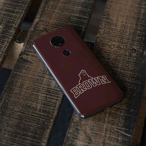 Brown University Outlined Moto E5 Plus Skin