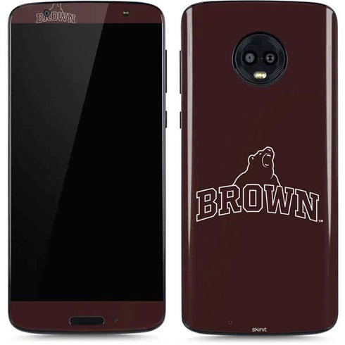 Brown University Outlined Moto G6 Skin