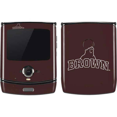 Brown University Outlined Motorola RAZR Skin