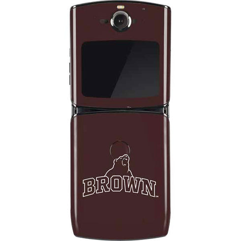 Brown University Outlined Motorola RAZR Skin