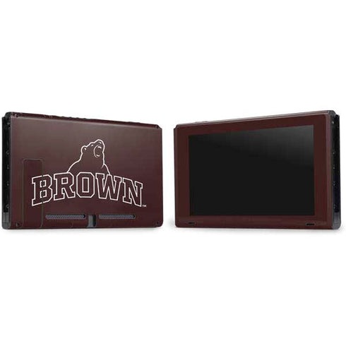Brown University Outlined Nintendo Switch Bundle Skin