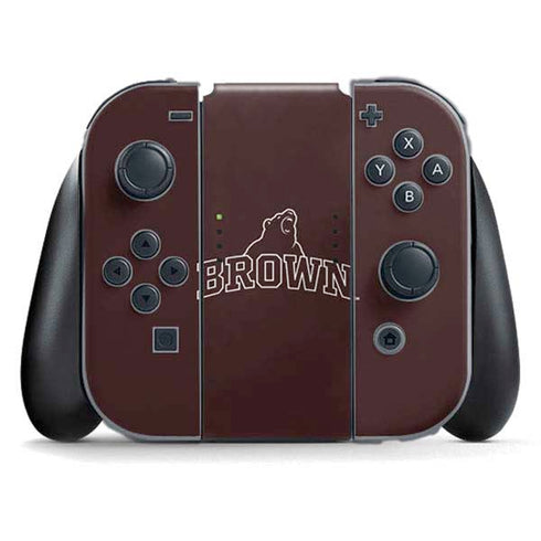 Brown University Outlined Nintendo Switch (2017-2021) Joy-Con Controller Skin