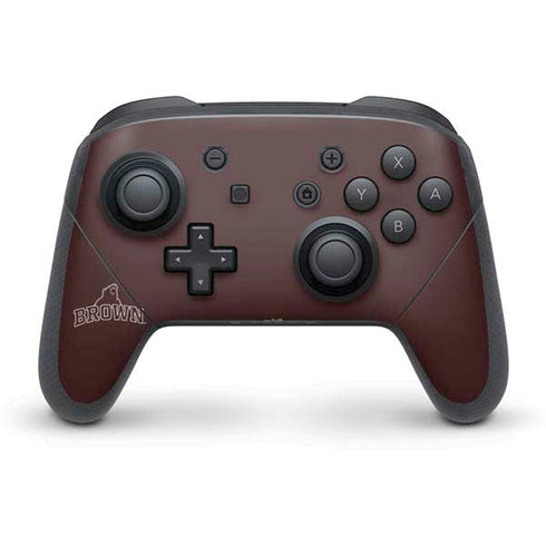 Brown University Outlined Nintendo Switch Pro Controller Skin