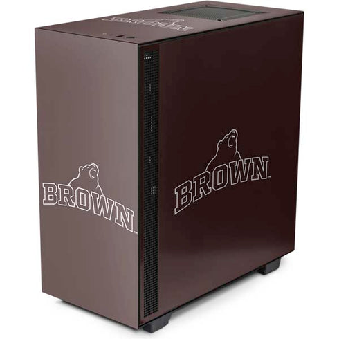 Brown University Outlined NZXT H510 Compact ATX Mid-Tower Case Skin