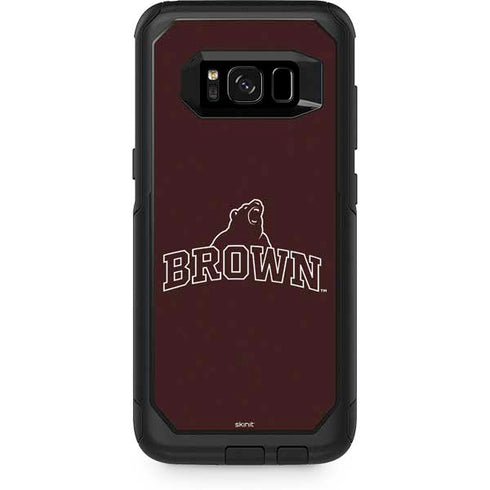 Brown University Outlined Otterbox Commuter Galaxy Skin