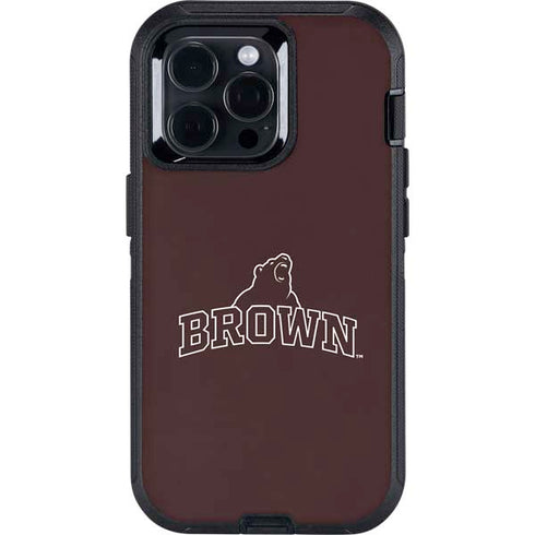 Brown University Outlined Otterbox Defender iPhone Skin