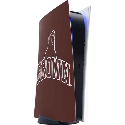 Brown University Outlined PS5 Digital Edition Console Skin