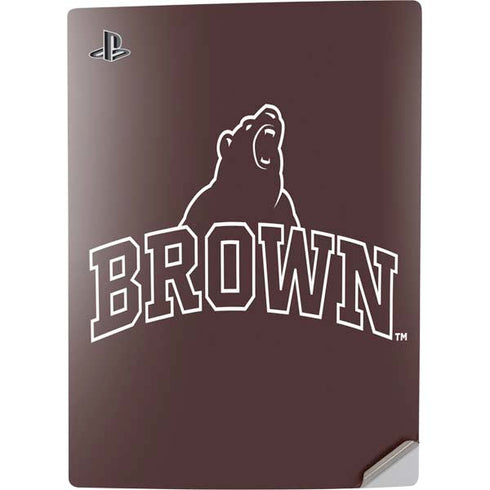 Brown University Outlined PS5 Digital Edition Console Skin