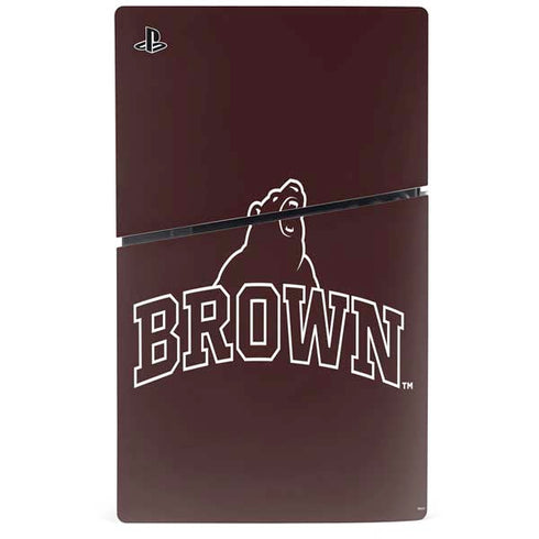 Brown University Outlined PS5 Slim Digital Edition Bundle Skin