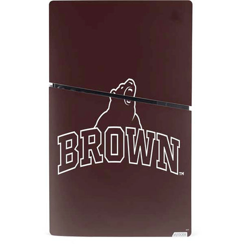 Brown University Outlined PS5 Slim Digital Edition Bundle Skin