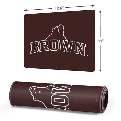Brown University Outlined Gaming Mouse Pad