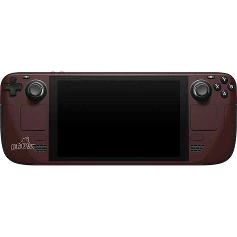 Brown University Outlined Steam Deck Handheld Gaming Computer Skin