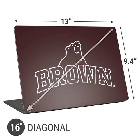 Brown University Outlined Universal Laptop 16in (13 x 9.4in) Skin