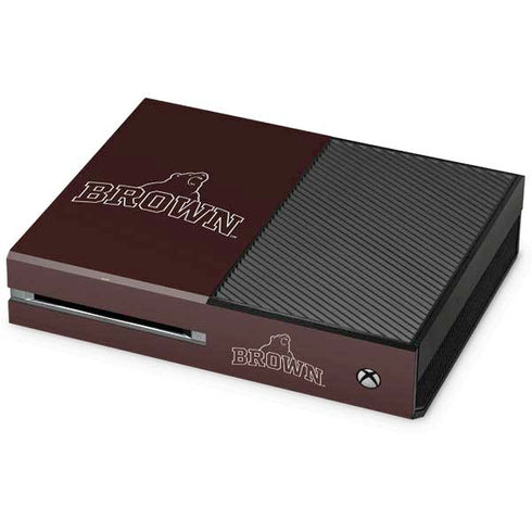 Brown University Outlined Xbox One Console Skin