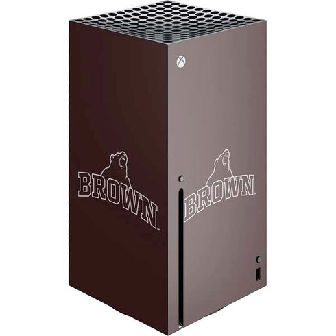 Brown University Outlined Xbox Series X Console Skin