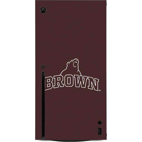 Brown University Outlined Xbox Series X Console Skin