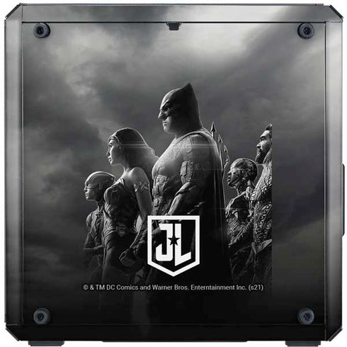The Justice League (2017) Profile Characters Poster Cooler Master MasterBox Q300L Mini Tower Skin