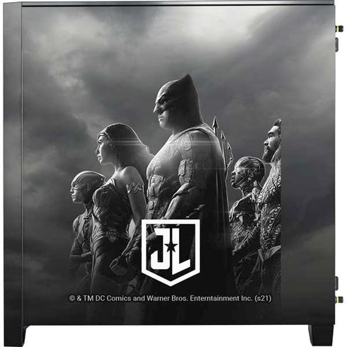 The Justice League (2017) Profile Characters Poster Corsair 4000D Tempered Glass Mid-Tower ATX Case Skin