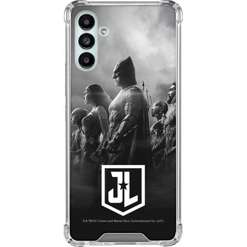 The Justice League (2017) Profile Characters Poster Galaxy A13 5G Clear Case