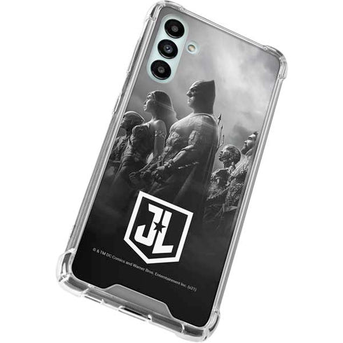 The Justice League (2017) Profile Characters Poster Galaxy A13 5G Clear Case