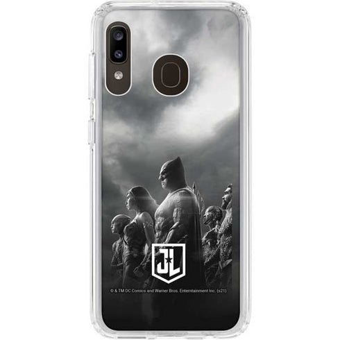 The Justice League (2017) Profile Characters Poster Galaxy A20 Clear Case