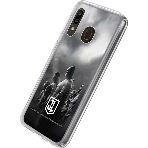 The Justice League (2017) Profile Characters Poster Galaxy A20 Clear Case