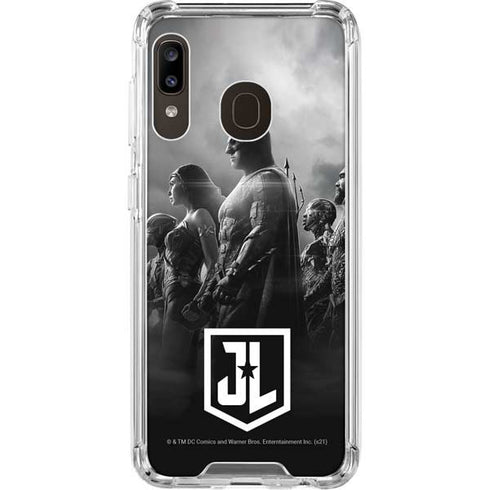 The Justice League (2017) Profile Characters Poster Galaxy A30 Clear Case